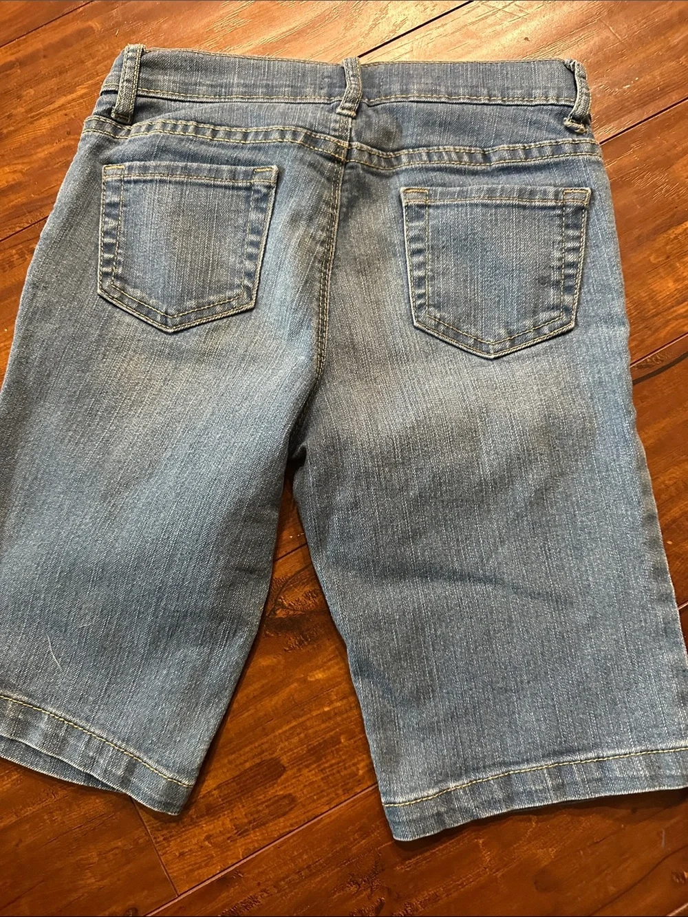 Girls Size 8 Denim Shorts Lot Children’s Place Sequin Star Bermuda 2 Pair